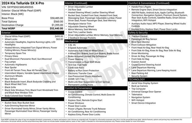 Used 2024 Kia Telluride SX X-Pro image 12
