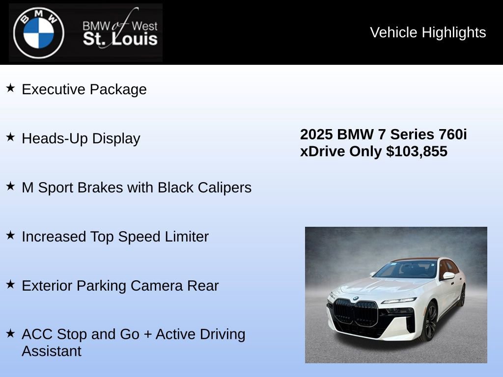Used 2025 BMW 760i xDrive 760i xDrive w/ Executive Package image 16