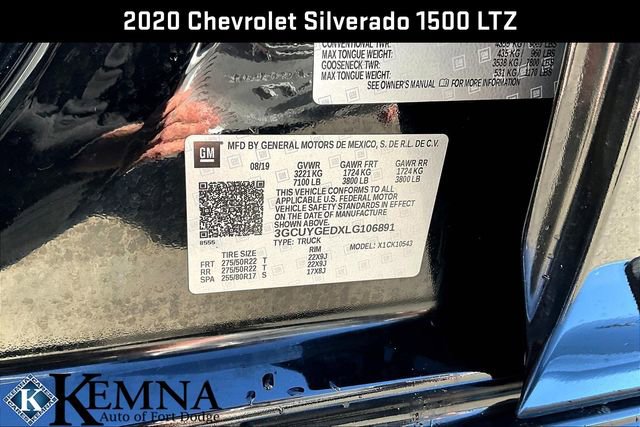 Used 2020 Chevrolet Silverado 1500 LTZ w/ LTZ Premium Package image 20