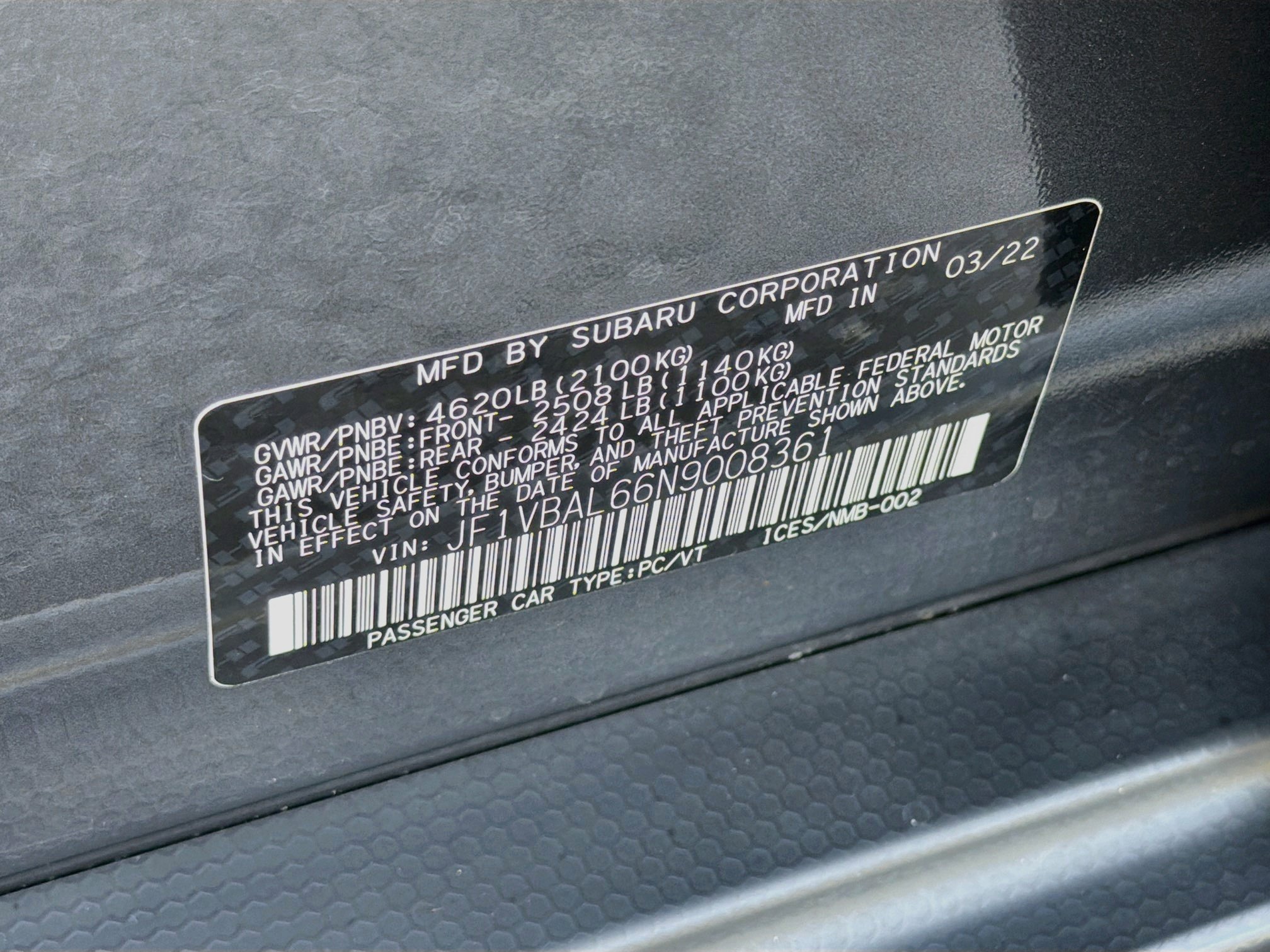 Used 2022 Subaru WRX Limited AWD/4WD image 42