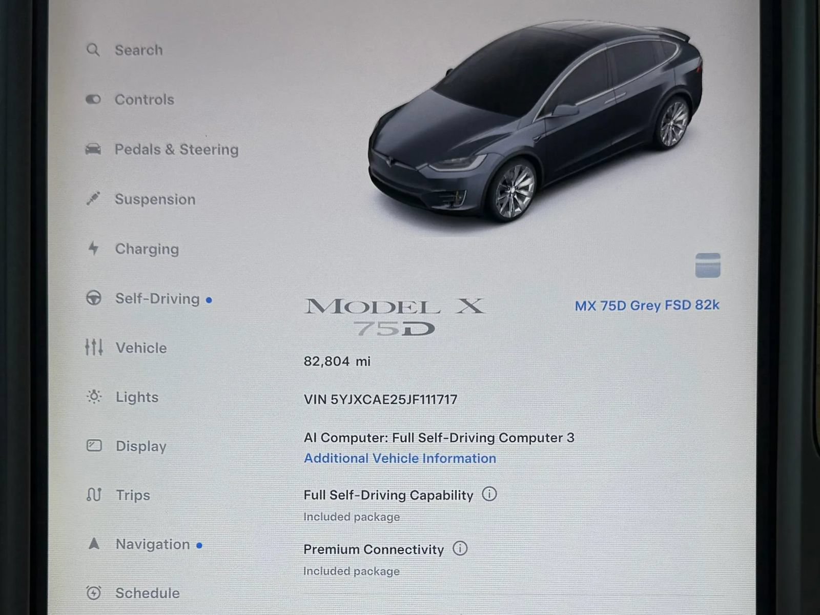 Used 2018 Tesla Model X 75D AWD/4WD image 27