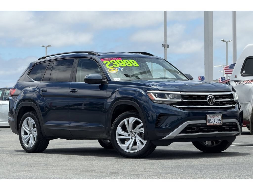 Used 2021 Volkswagen Atlas SE w/ Towing Package AWD/4WD image 2