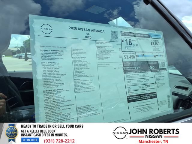 New 2026 Nissan Armada SL w/ Captain's Chari Seat Package RWD image 19