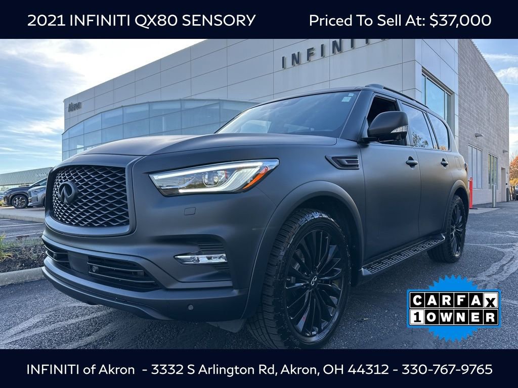 Used 2021 INFINITI QX80 Sensory w/ Cargo Package