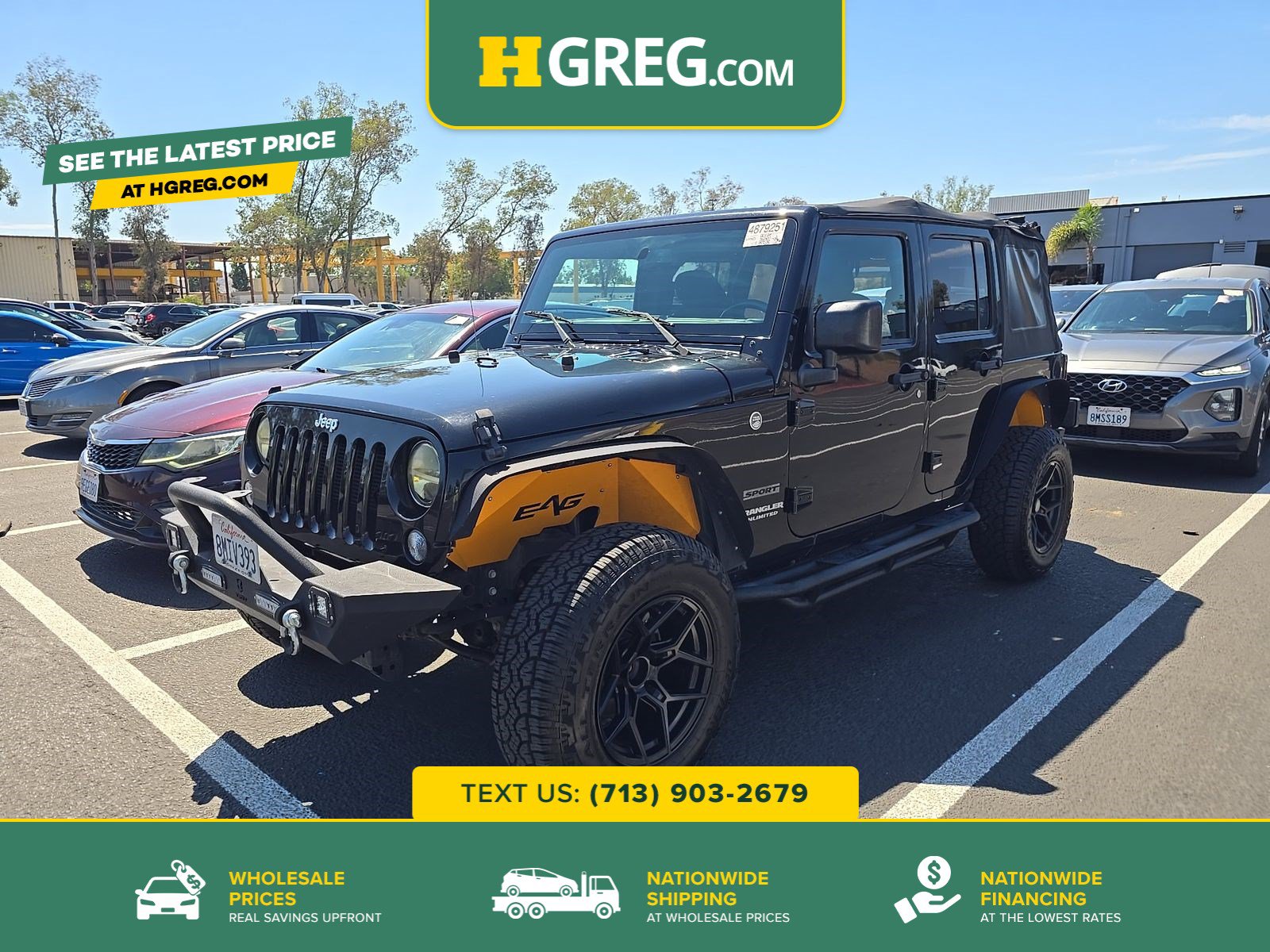 Used 2016 Jeep Wrangler Unlimited Sport w/ Quick Order Package 24S AWD/4WD image 1