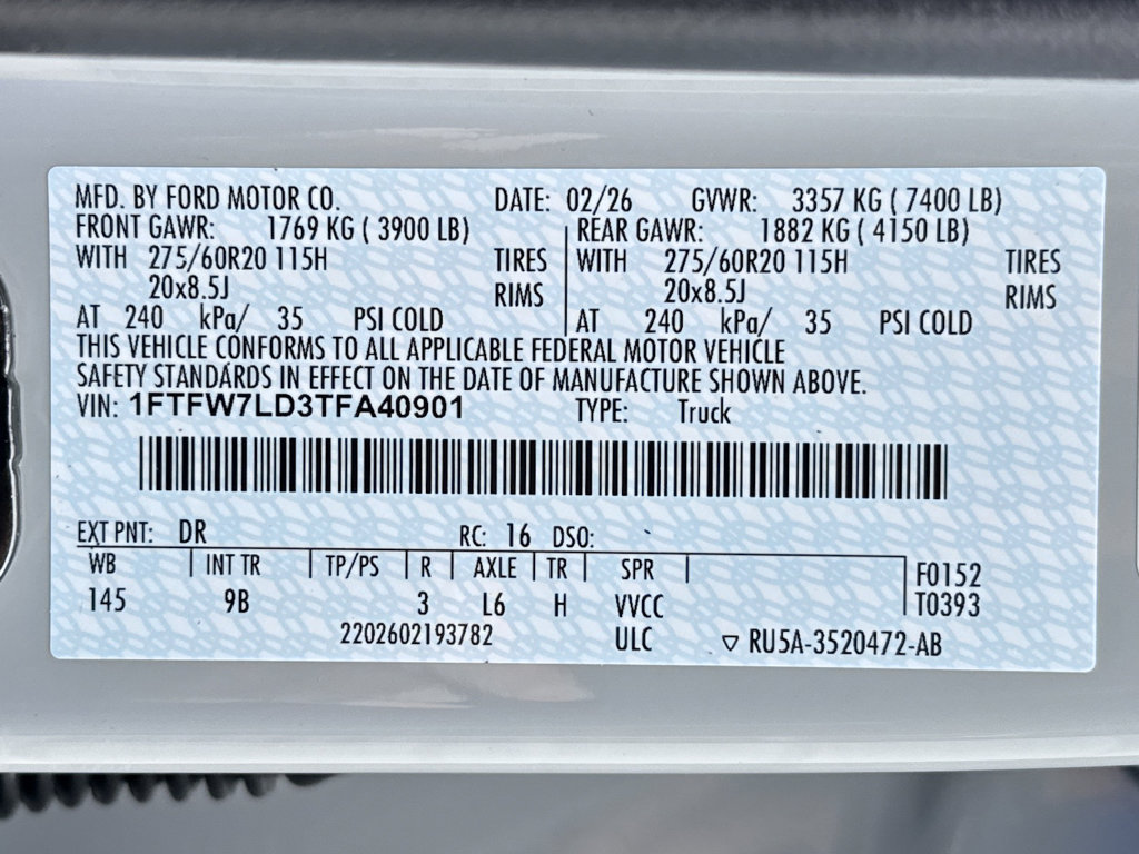 New 2026 Ford F150 Platinum w/ Equipment Group 700A Standard image 32