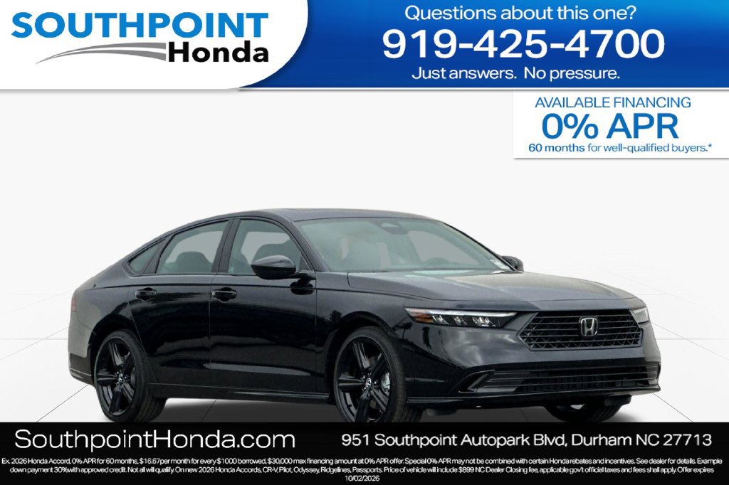 New 2026 Honda Accord Sport