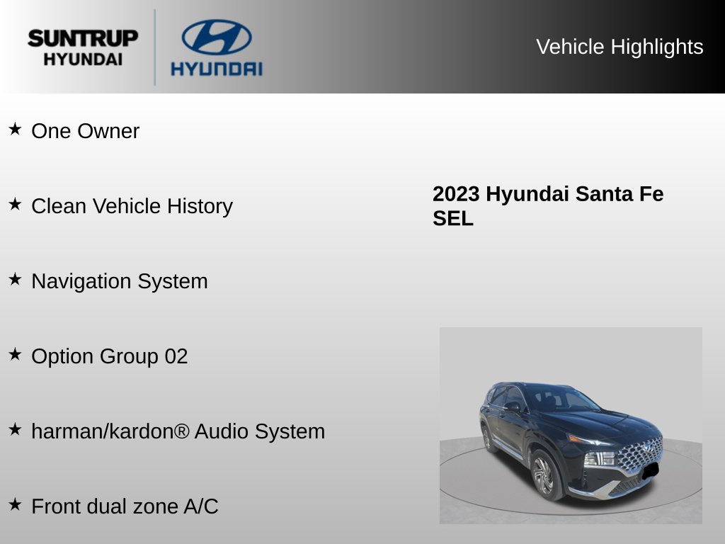 Used 2023 Hyundai Santa Fe SEL w/ Premium Package FWD image 8