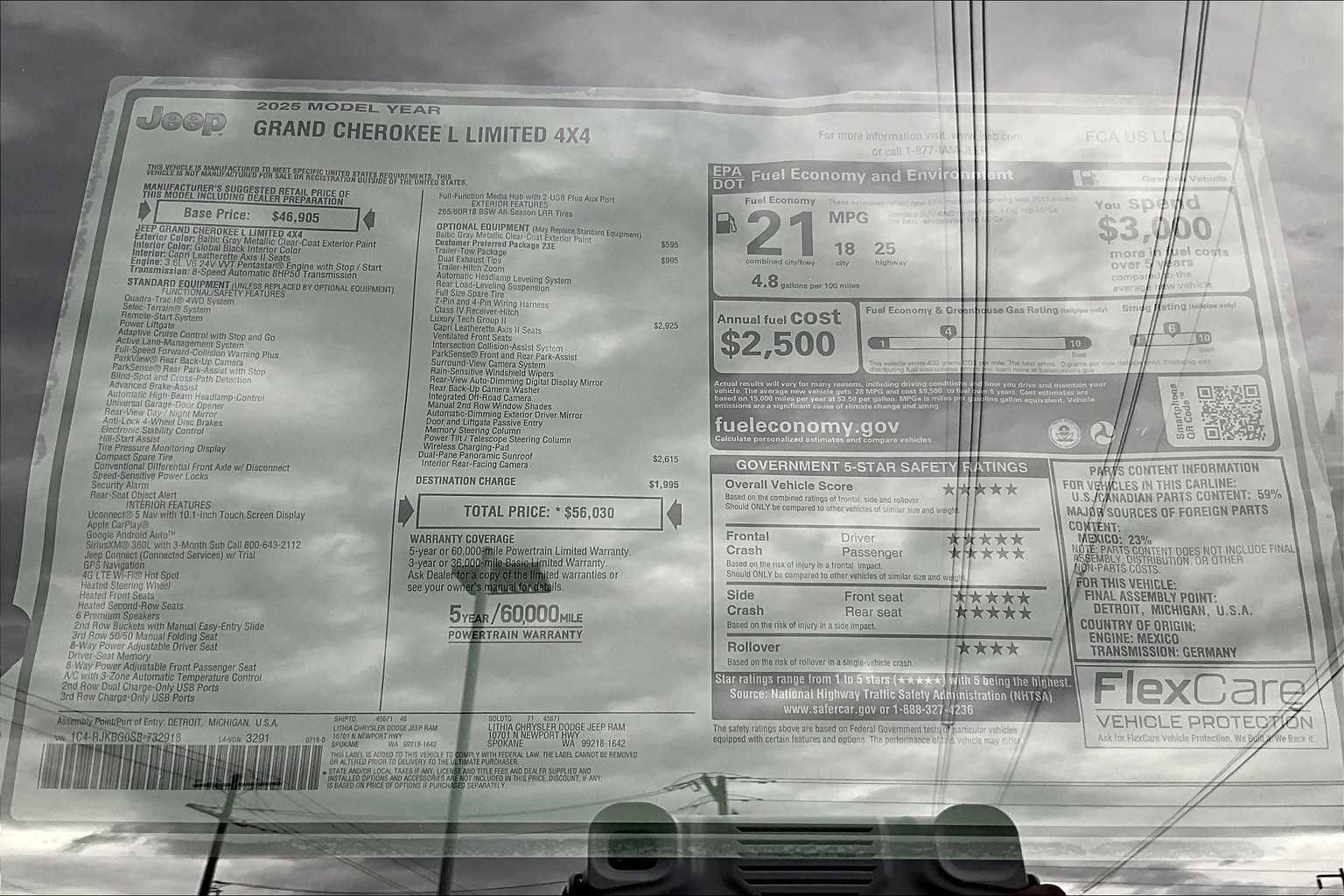 New 2025 Jeep Grand Cherokee L Limited w/ Luxury Tech Group II image 29