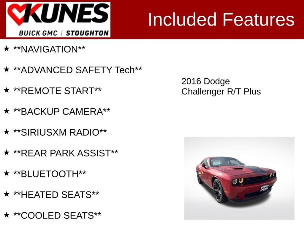 Used 2016 Dodge Challenger R/T Plus RWD image 4