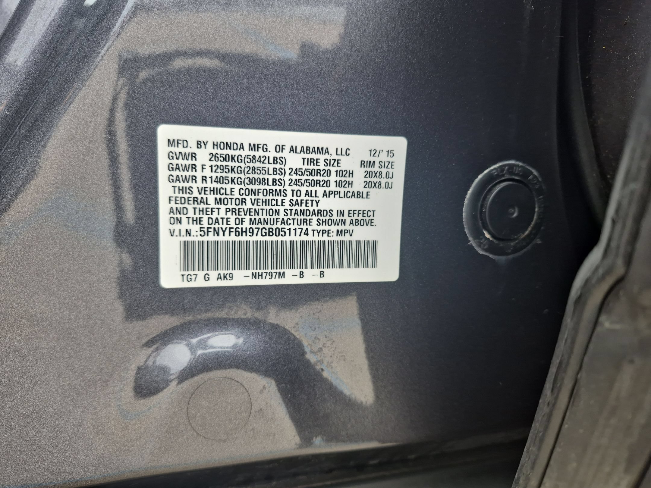 Used 2016 Honda Pilot Touring image 39