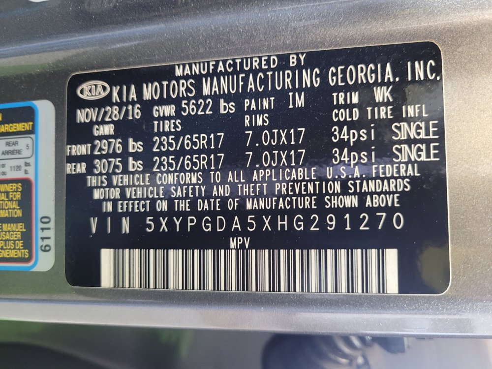 Used 2017 Kia Sorento AWD w/ LX V6 Convenience Package image 33
