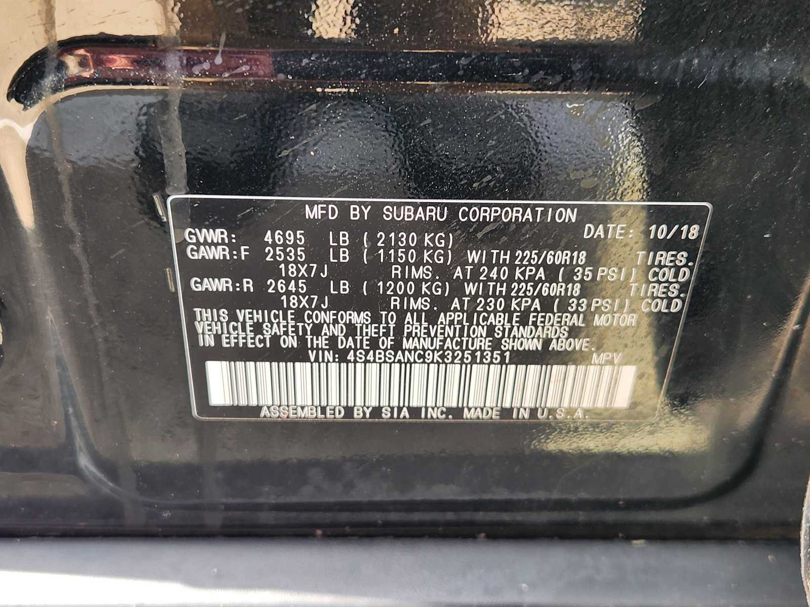 Used 2019 Subaru Outback 2.5i Limited AWD/4WD image 32