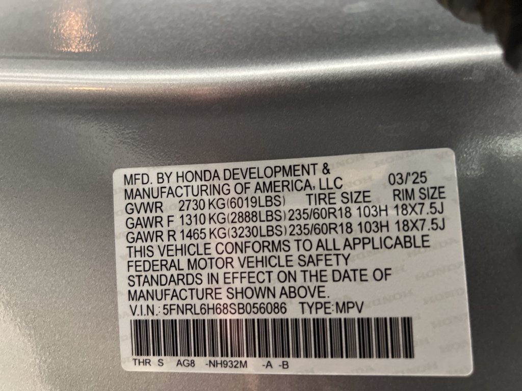 Used 2025 Honda Odyssey EX-L image 89