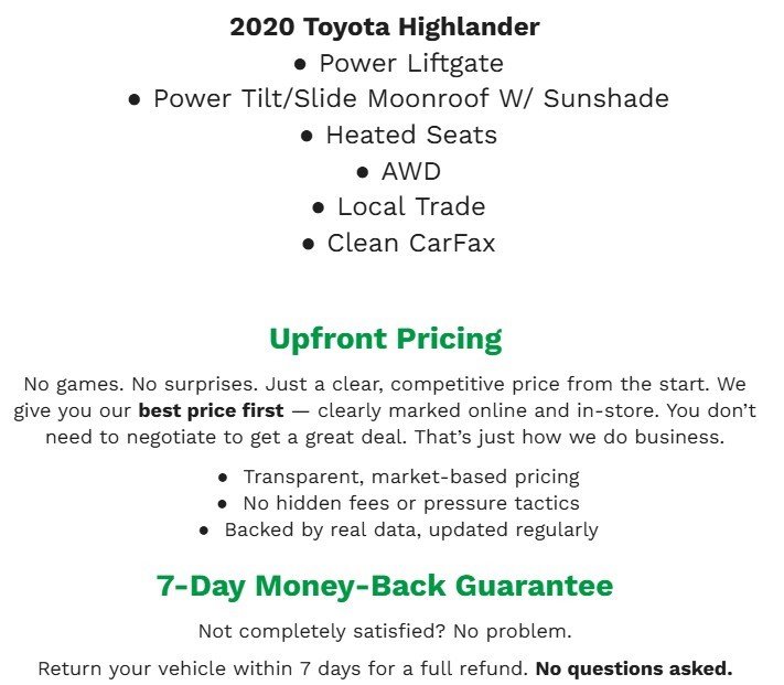 Used 2020 Toyota Highlander XLE image 2