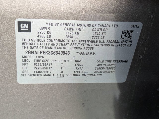 Used 2012 Chevrolet Equinox LT image 15