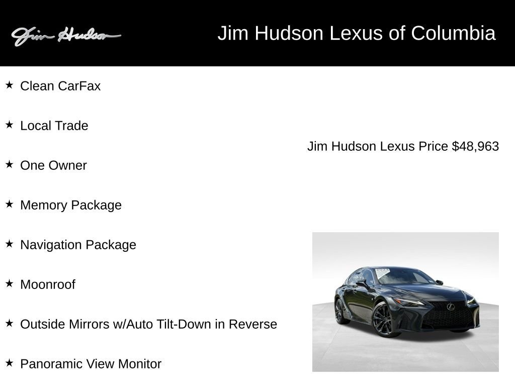 Certified 2024 Lexus IS 350 F Sport w/ Navigation Package RWD image 4