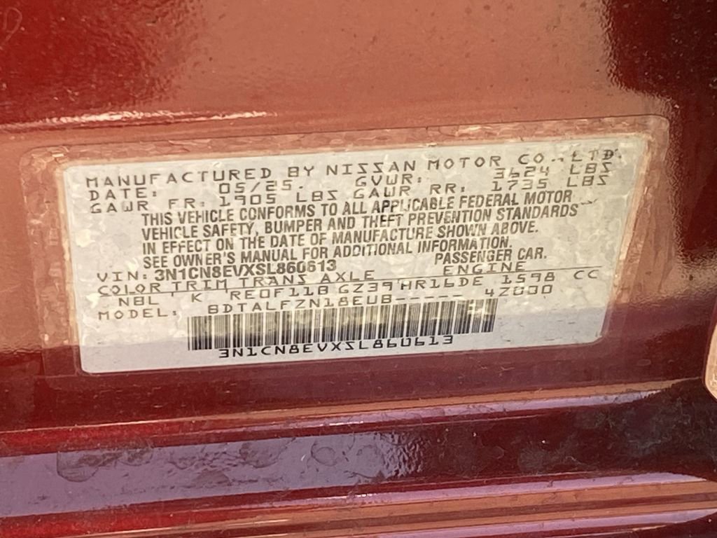 New 2025 Nissan Versa SV w/ Trunk Package image 20