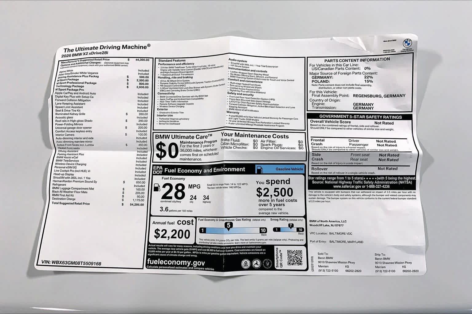 New 2026 BMW X2 xDrive28i w/ Technology Package AWD/4WD image 22