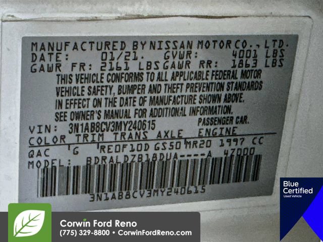 Used 2021 Nissan Sentra SV FWD image 34