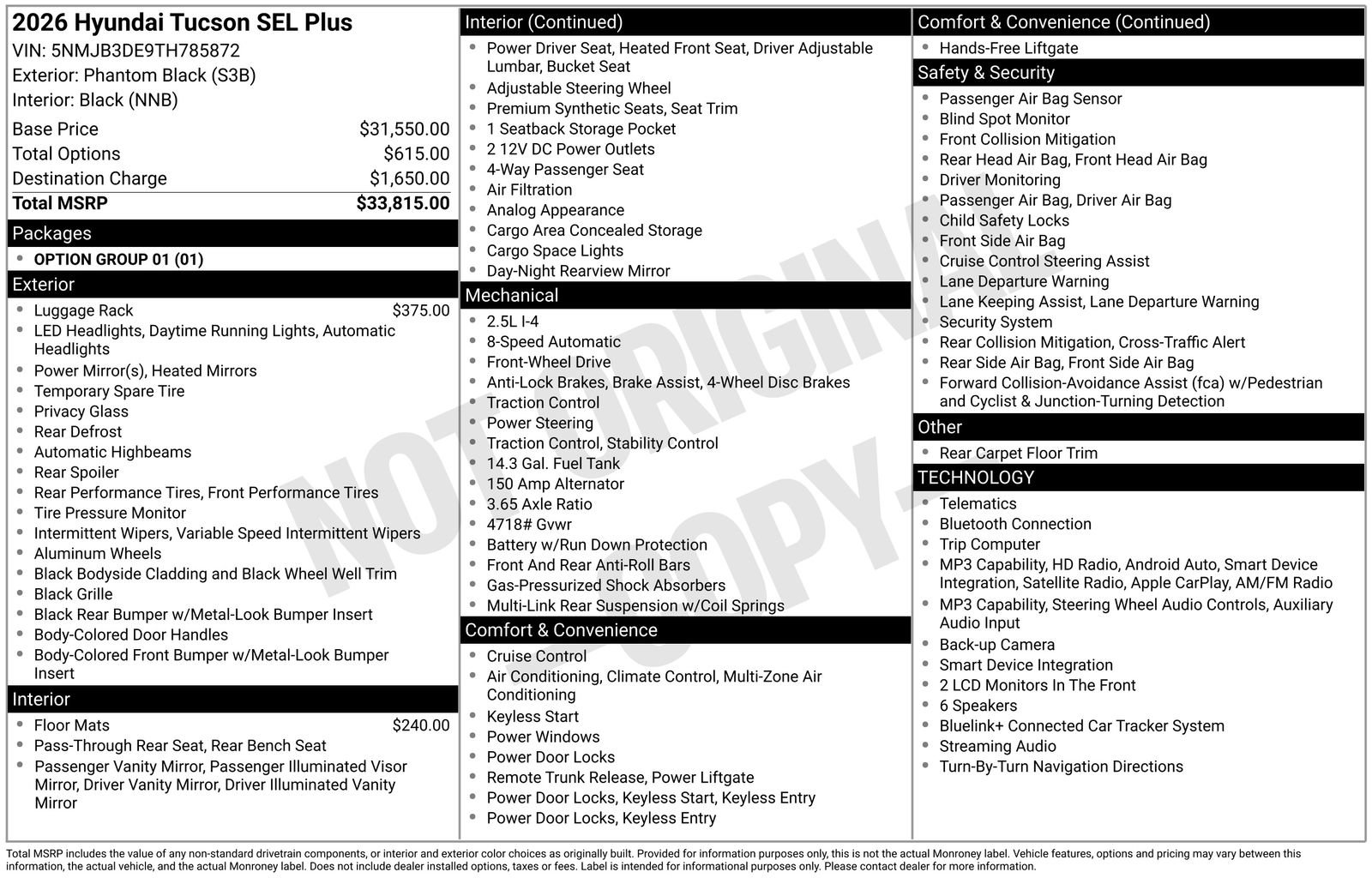 New 2026 Hyundai Tucson SEL Plus FWD image 4