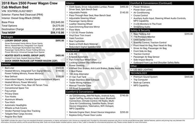 Used 2018 RAM 2500 Power Wagon w/ Luxury Group image 35