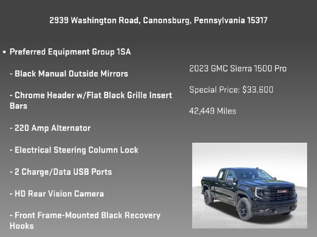 Certified 2023 GMC Sierra 1500 Pro w/ Graphite Edition AWD/4WD image 11