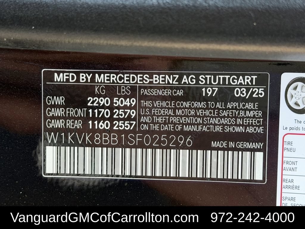 Used 2025 Mercedes-Benz SL 63 AMG 4MATIC w/ AMG Aerodynamics Package image 35