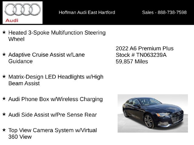 Used 2022 Audi A6 Premium Plus AWD/4WD image 18