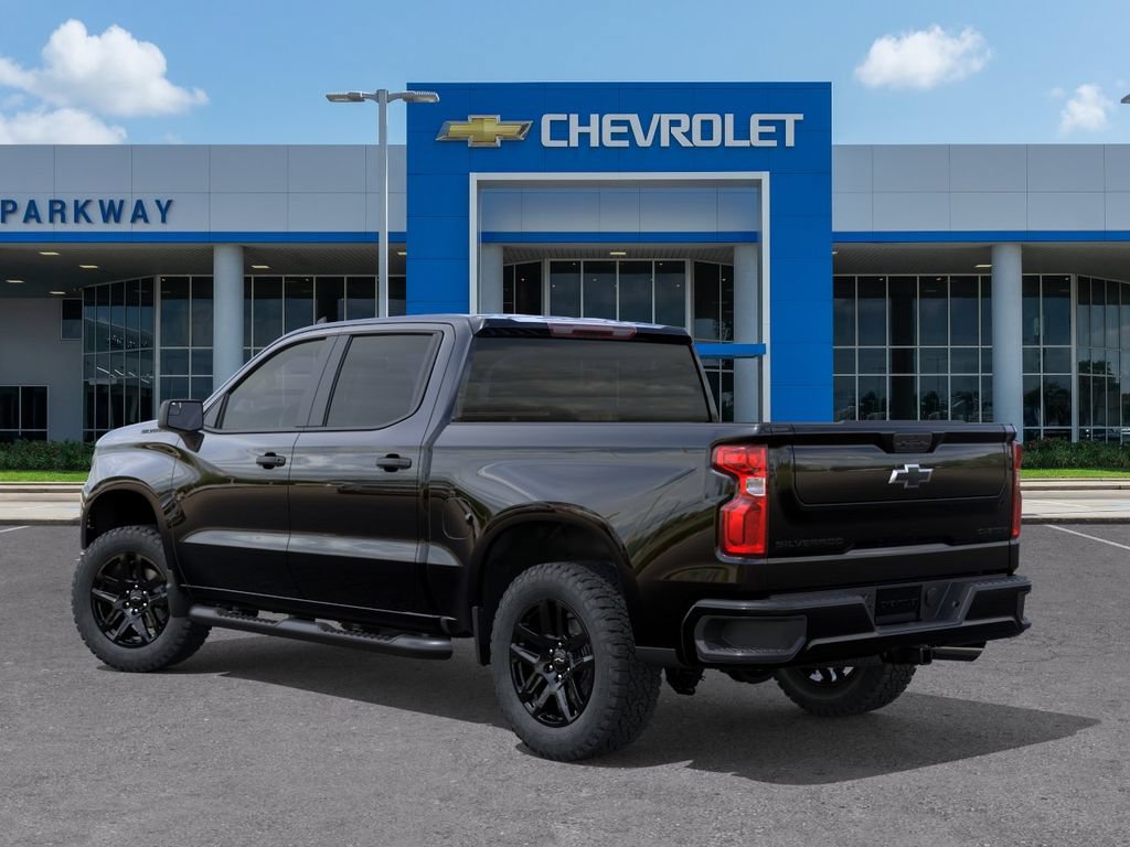 New 2026 Chevrolet Silverado 1500 Custom w/ Turbomax Blackout Package RWD image 3