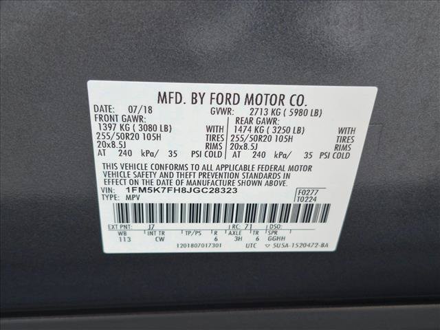 Used 2018 Ford Explorer Limited w/ Equipment Group 301A FWD image 27