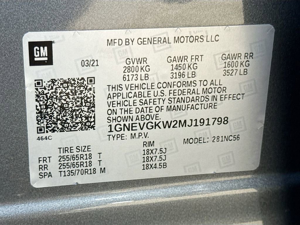 Used 2021 Chevrolet Traverse LT AWD/4WD image 33
