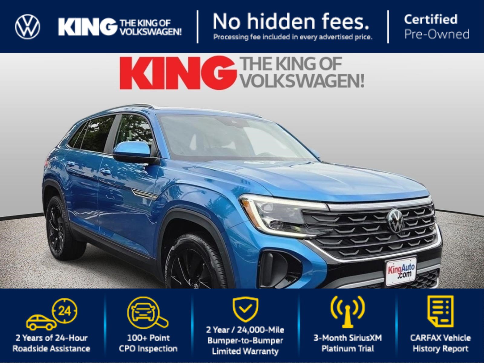 Certified 2024 Volkswagen Atlas Cross Sport SE w/ Black Wheel Package AWD/4WD image 1