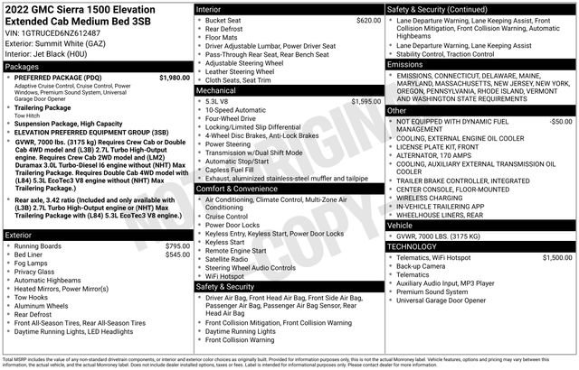 Used 2022 GMC Sierra 1500 Elevation w/ Preferred Package image 49