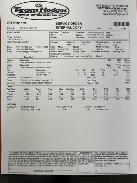 Used 2020 Chevrolet Equinox LT w/ Driver Convenience Package image 40