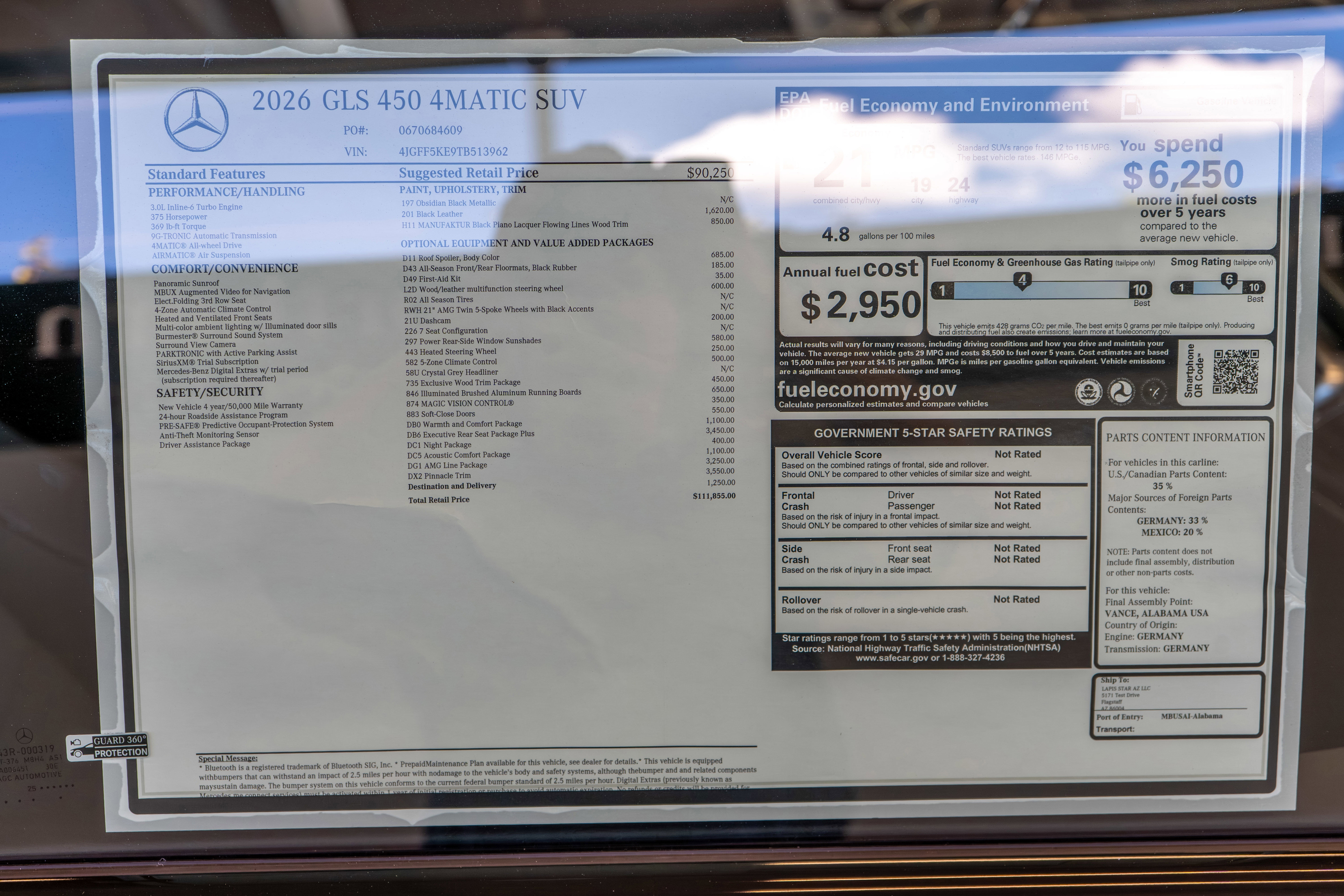 New 2026 Mercedes-Benz GLS 450 4MATIC image 36