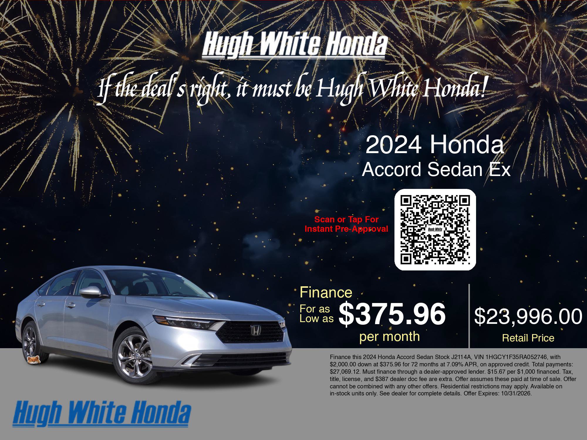 Used 2024 Honda Accord EX image 5