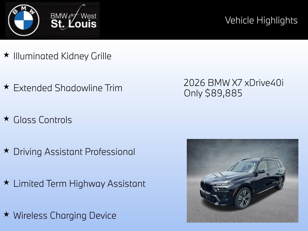 Certified 2026 BMW X7 xDrive40i w/ M Sport Package image 31
