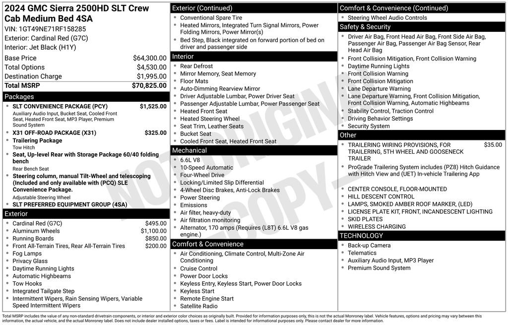 Used 2024 GMC Sierra 2500 SLT w/ SLT Convenience Package image 12