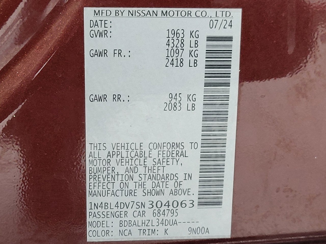 Used 2025 Nissan Altima 2.5 SV image 28