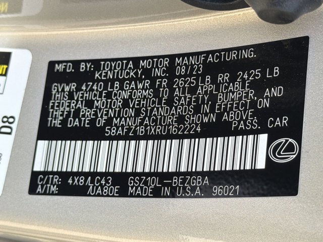 Certified 2024 Lexus ES 350 Ultra Luxury w/ Accessory Package (Z2) FWD image 28