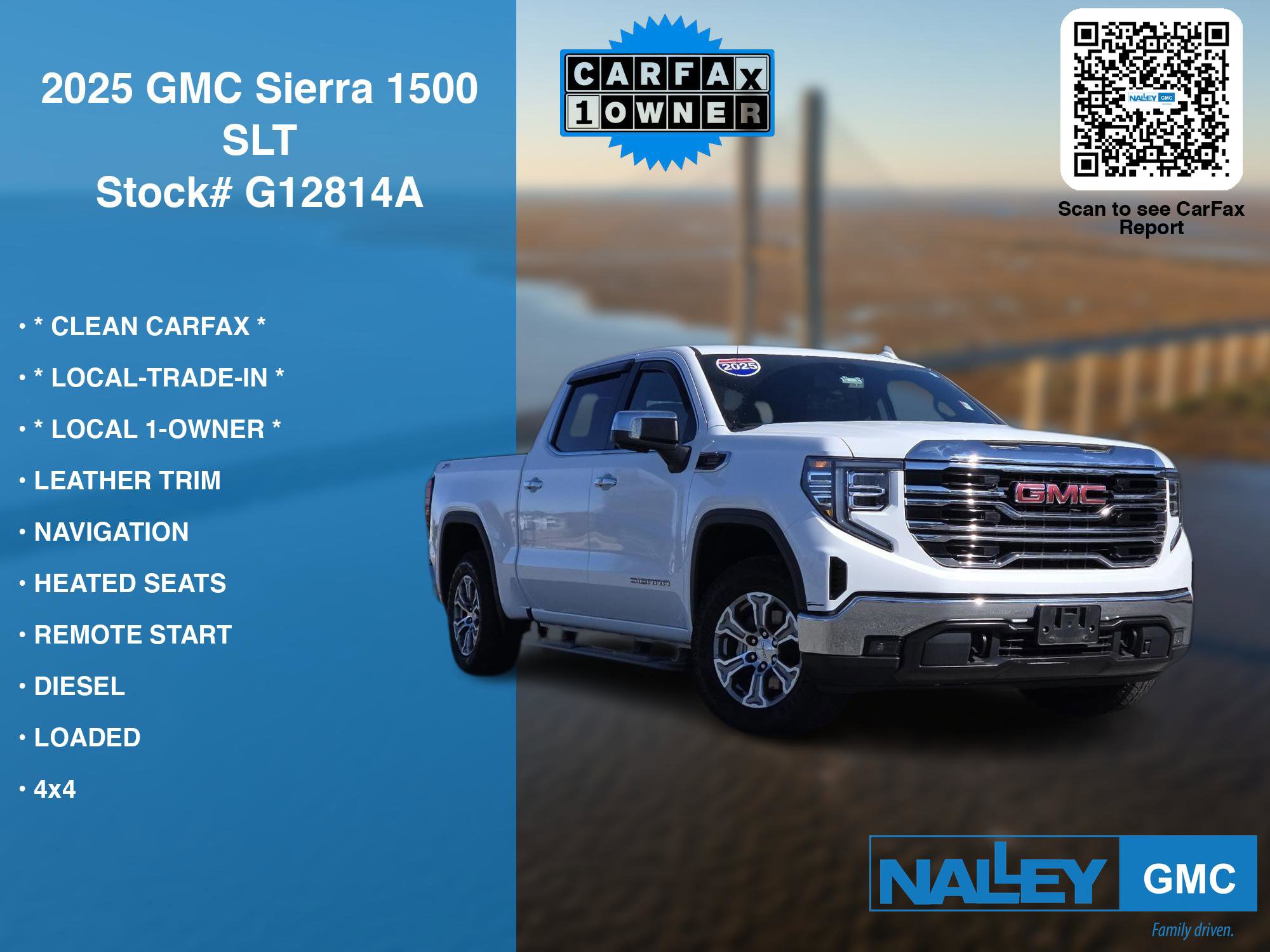 Used 2025 GMC Sierra 1500 SLT w/ SLT Convenience Package AWD/4WD image 7