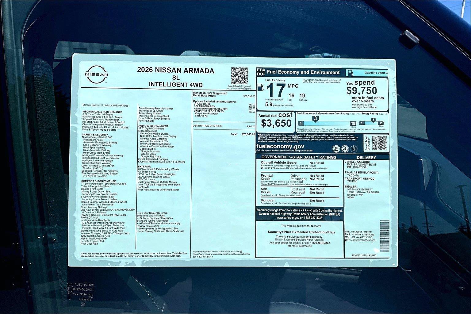 New 2026 Nissan Armada SL AWD/4WD image 15