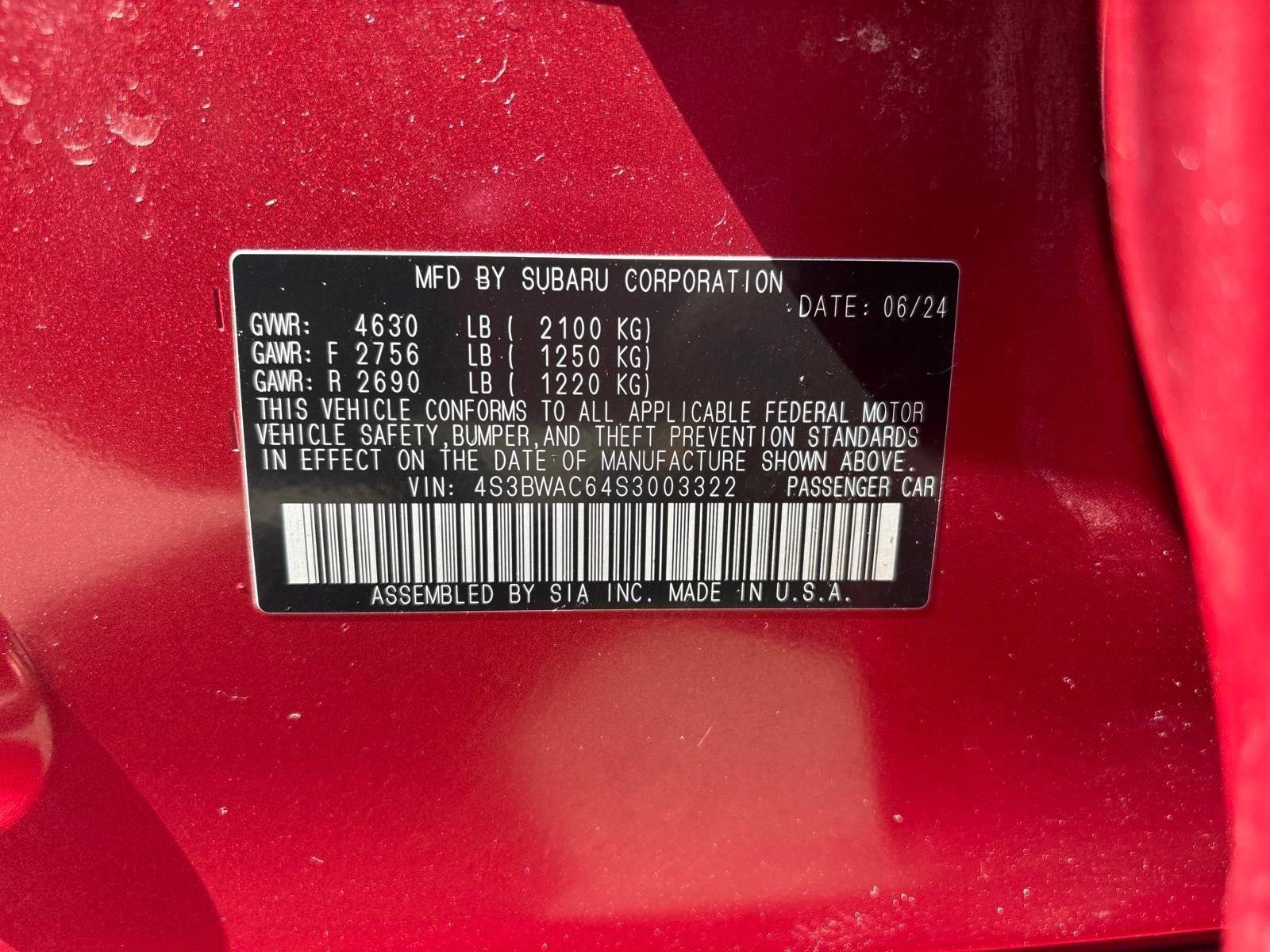 Certified 2025 Subaru Legacy Premium image 36