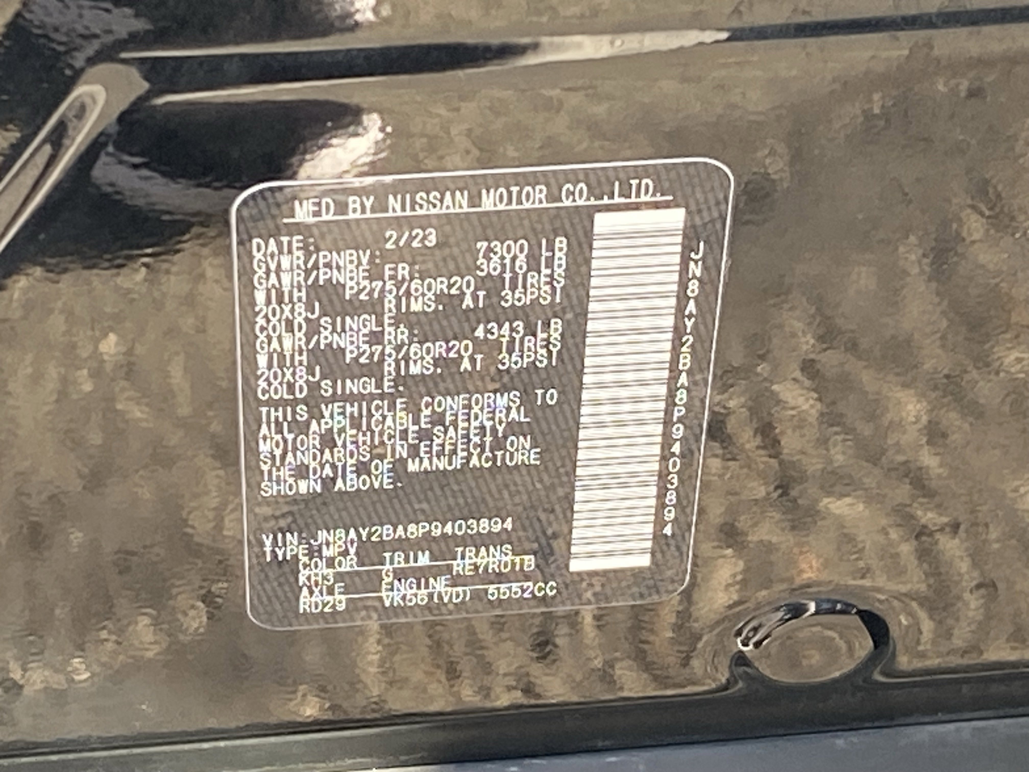 Used 2023 Nissan Armada SL w/ Captain's Chairs Package image 31