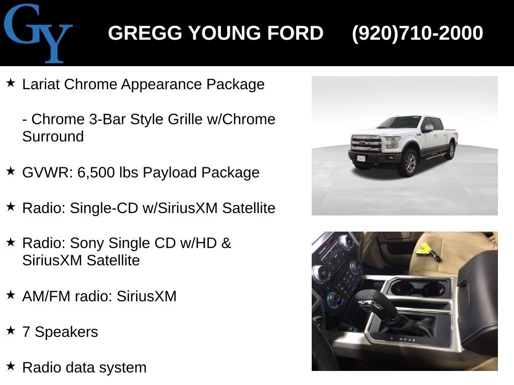 Used 2017 Ford F150 Lariat w/ Equipment Group 502A Luxury image 31