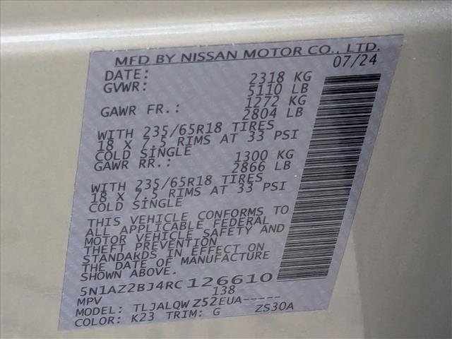 Used 2024 Nissan Murano SV FWD image 24