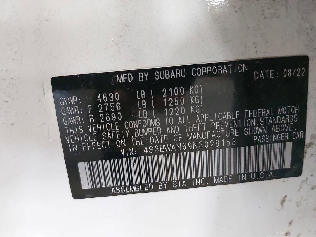 Used 2022 Subaru Legacy Limited image 54