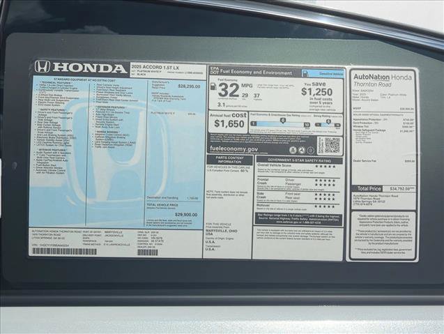 New 2025 Honda Accord LX image 22