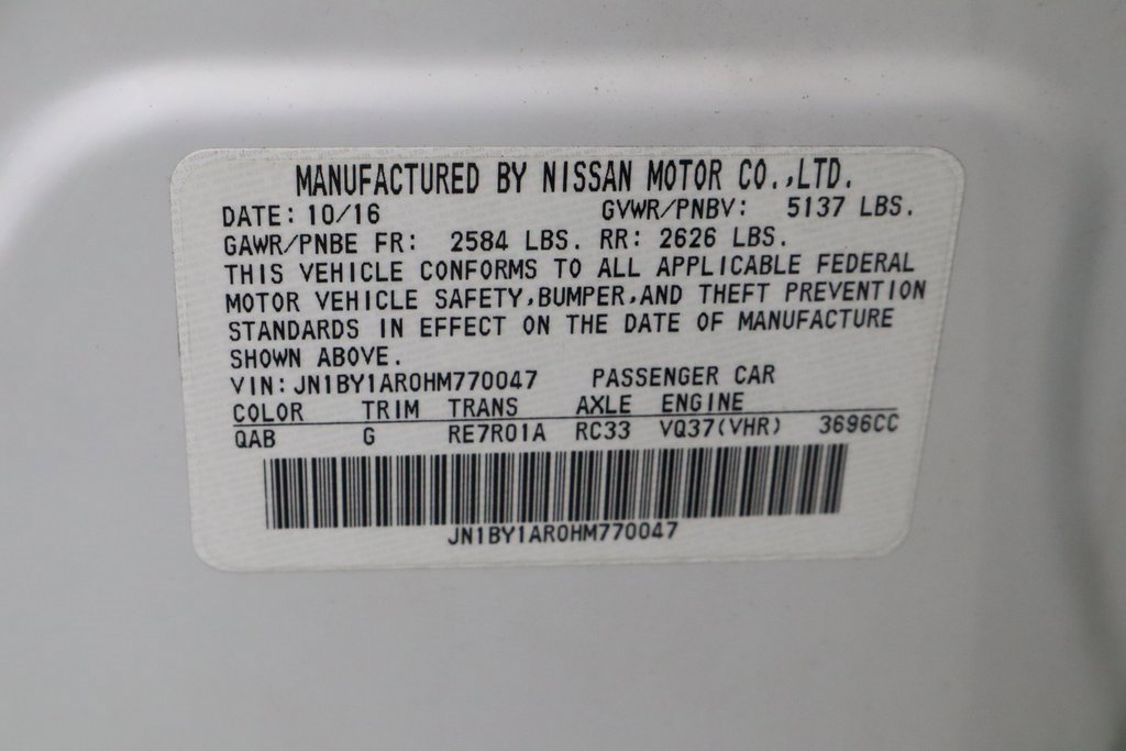 Used 2017 INFINITI Q70 3.7 w/ Technology Package image 35